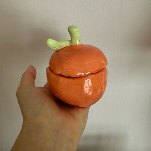 Handmade ceramic fruit peach apple